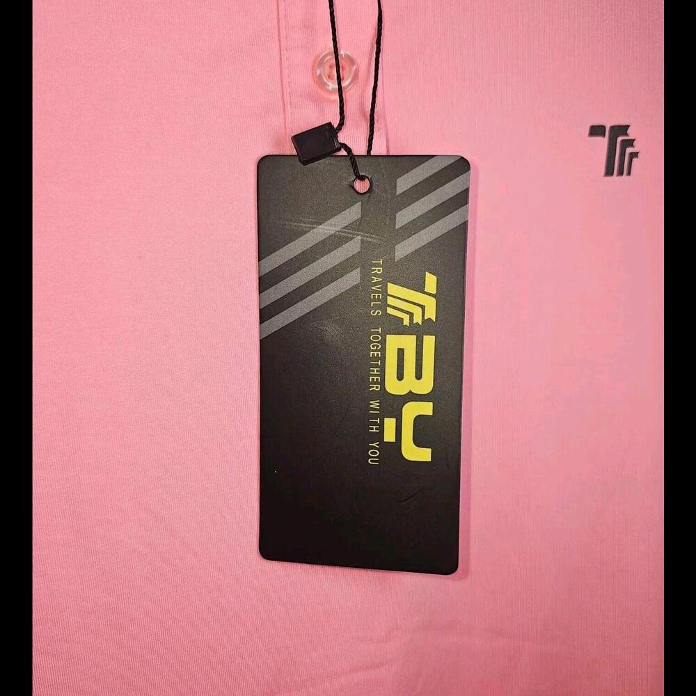Travels Together With You Woman's Pink Polo Size Small
